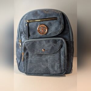 Stylish Blue Stonewash Backpack
